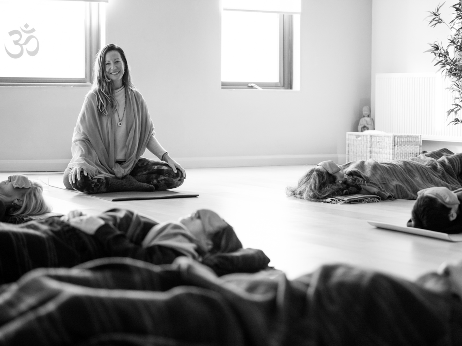 Emma Landolt leading Elemental Yoga Nidra at the Shala London