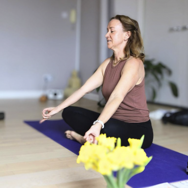 Juliet teaching her final assessment on 200-hour yoga teacher training