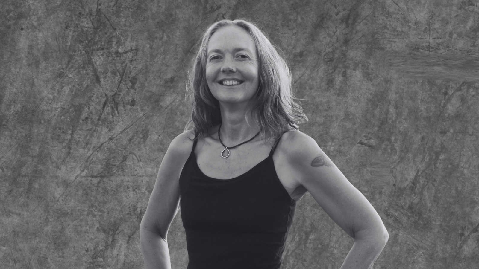 Portrait of Melanie Cooper, lead teacher on the 300-hour yoga teacher training at the Shala
